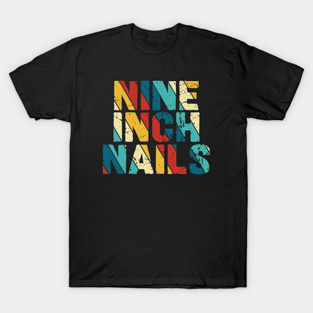 Retro Color - Nine Inch Nails T-Shirt by Arestration